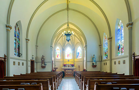 Interior of the Rosary Chapel at Our Lady of the Assumption