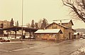 station building, street side with snow, 1986