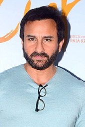Saif poses for the camera