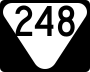 State Route 248 marker