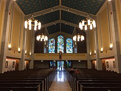 Interior of Cathedral of Saint Thomas More in 2019