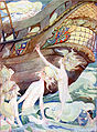 The Little Mermaid's Sisters by Anne Anderson (c. 1910)