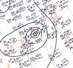 1960年6月8日的天气图