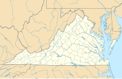 County outline map of the U.S. state of Virginia.