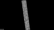 火星勘测轨道飞行器背景相机拍摄的巴尔代特陨击坑。