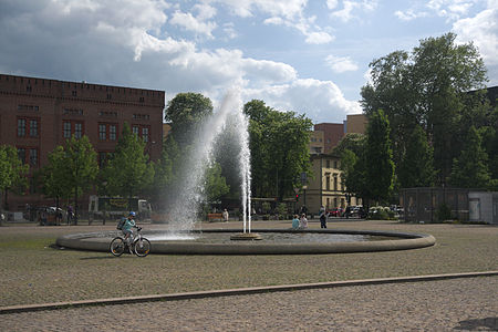 Public fountain near the Brandenburg Gate