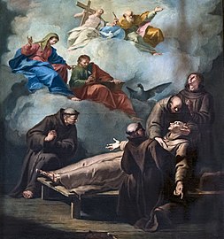 Death of Peter of Alcántara - by Francesco Fontebasso