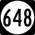 State Route 648 marker