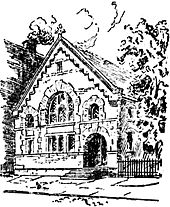 Illustration of church building