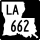 Louisiana Highway 662 marker