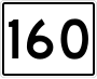 State Route 160 marker