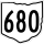 State Route 680 marker