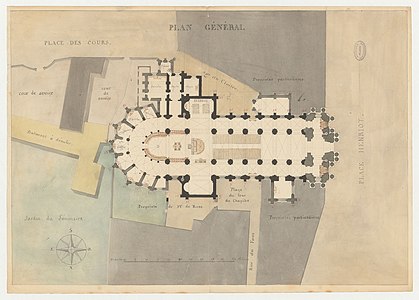 Plan of Langres Cathedral