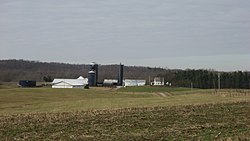 One of the township's few farms