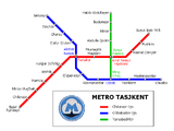 Map of the Tashkent Metro.