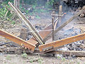 Building a pinas 2004 - plank bending 2