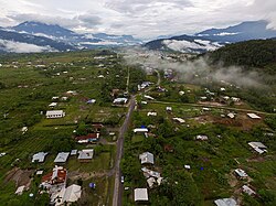 Trans-Papua road on Elelim, capital of Yalimo