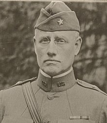 Head and shoulders portrait of Brigadier William Renwick Smedberg in 1919