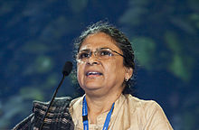 Patel speaking at the 2011 Opening Plenary of World Water Week