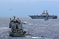The forward-deployed amphibious assault ship USS Essex (LHD 2) leads ships formation during photo exercise (PHOTOEX) with Philippines Navy ships during Balikatan 2009 (BK09)