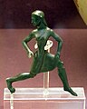 A Spartan woman running. The bare right breast is indicative of her being an athlete