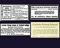 Advertisements for Carlisle Fitting School 1905 - 1910