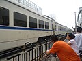 北京市五道口铁路道口，铁栅由人手操作（2016年11月起消失）