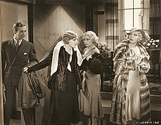 David Manners, Madge Evans, Joan Blondell, Ina Claire from The Greeks Had a Word for Them, 1932