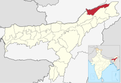 Location in Assam