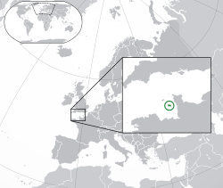 泽西的位置（绿色） 欧洲（深灰色）  —  [图例放大]