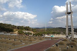 安葬1980年光州民主化运动受难者的国立518民主墓地
