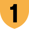 Shield for Hong Kong Route 1, used currently as the HKRD logo