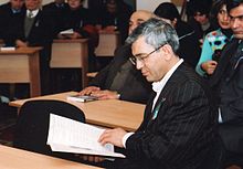 Hamlet Isakhanli at a conference