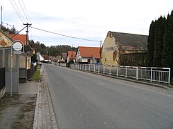 Main street in Hromnice