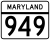 Maryland Route 949 marker