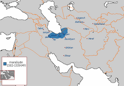 Map of the Marashiyan dynasty