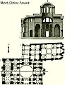 Section and plan of the katholikon of Hosios Loukas