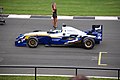 Duncan Tappy in the Tottenham Hotspur car at Donington Park (2008)