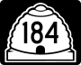 State Route 184 marker