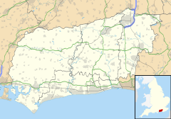Crash site is located in West Sussex