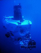 The submersible Alvin, operated by WHOI