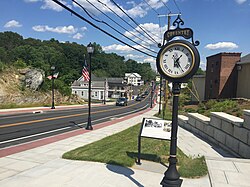 The center of South Coventry, nearby Coventry Lake