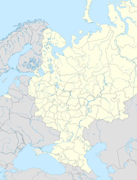 Location of 2016–17 Superleague teams in Russia
