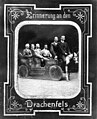 Frederick Stratton, John William Nicholson, K. Schwarzschild, Frank Watson Dyson ride in automobile in Bonn, Germany