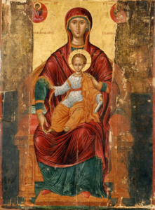 Virgin and Child Enthroned Klontzas