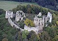 Aerial view of the castle from the southeastern side, facing to the west and northwest (2006)