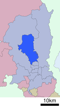 北区在京都府的位置