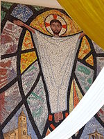 Mosaic Design of Christ with Sashes – Cathedral Basilica of Our Lady at Kabgayi