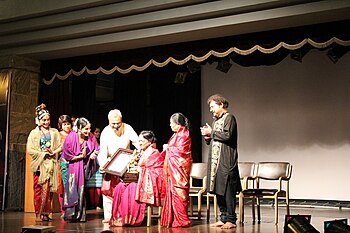 Padmabhushan Dr.Yamini Krishnamurthy got honoured with Natya Shastra Award by Shambhavi School of Dance in Bangalore as part of Nayika-Excellence Personified on the occasion of International Woman's Day on 8 March 2014!!!