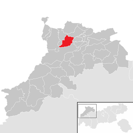 Location within Reutte district